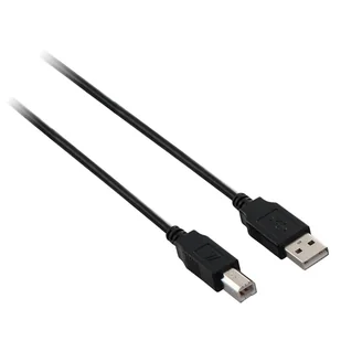 V7 V7E2USB2AB-03M kabel USB 3 m USB 2.0 USB A USB B Czarny V7E2USB2AB-03M - Kable komputerowe i do monitorów - miniaturka - grafika 1