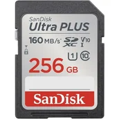 Karty pamięci - SANDISK Ultra Plus SDXC 256GB SDSDUNC-256G-GN6IN - miniaturka - grafika 1