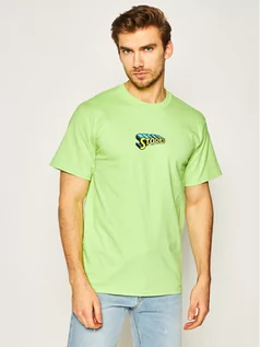 Koszulki męskie - HUF T-Shirt Stoops Man TS01015 Zielony Regular Fit - grafika 1