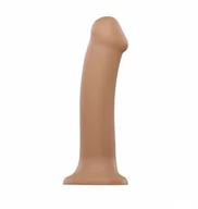 Dilda analne - strap-on-me Silicone Bendable Dildo Double Density Caramel XL - miniaturka - grafika 1