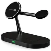 Ładowarki do telefonów - Bezprzewodowa ładowarka Connect IT MultiCharge 5 v 1 MagSafe (CWC-9010-BK) Czarna - miniaturka - grafika 1
