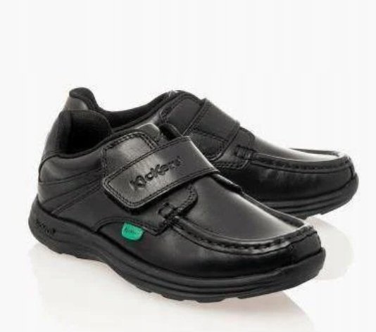 KICKERS PÓŁBUTY CHŁOPIĘCE CZARNE SKÓRZANE 28 1Ż5I