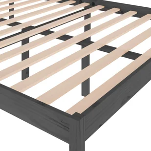 Lumarko Rama łóżka, szara, lite drewno sosnowe, 150x200 cm - Łóżka Lumarko Rama łóżka, szara, lite drewno sosnowe, 150x200 cm - Łóżka - miniaturka - grafika 7