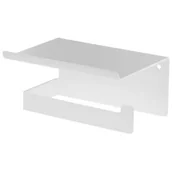 Akcesoria do armatury i ceramiki - Deante ADM_A221 MOKKO BIANCO UCHWYT NA PAPIER Z PÓŁKĄ ŚCIENNY - miniaturka - grafika 1