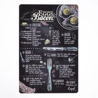 Plakaty - Plakat Tabliczka dekoracyjna metalowa FOOD BACON EGGS - miniaturka - grafika 1
