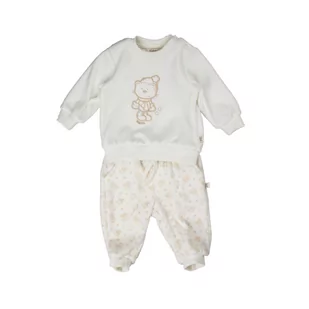 Dziecięcy komplet bluza + spodnie dresowe, biały, rozmiar 62 - Moda i Uroda OUTLET - miniaturka - grafika 1
