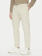 Spodnie męskie - BOSS Chinosy 50529308 Beżowy Relaxed Fit - miniaturka - grafika 1