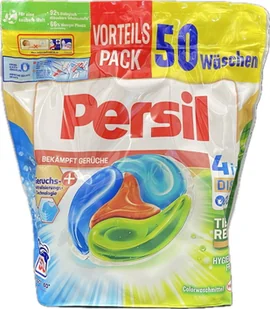 Kapsułki do prania Persil 4in1 Discs Bekampft Geruche 50p 1.25kg - Środki do prania - miniaturka - grafika 1