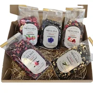 Zestawy upominkowe - Zestaw Prezentowy 5 Oryginalnych Herbat Tureckich MEVLANA PREMIUM 5 x 50g - miniaturka - grafika 1