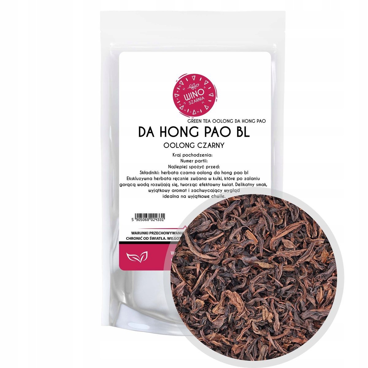 Herbata czarna liściast Oolong Da Hong Pao BL - 100g