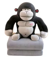 Maskotki i pluszaki - GORYL Z KOCYKIEM MAŁPKA MASKOTKA ZABAWKA PLUSZOWA PRZYTULANKA 36cm - miniaturka - grafika 1