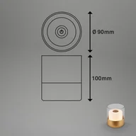 Lampy stojące - Briloner Akumulatorowa lampa stołowa LED 7483 IP44 złota - miniaturka - grafika 1
