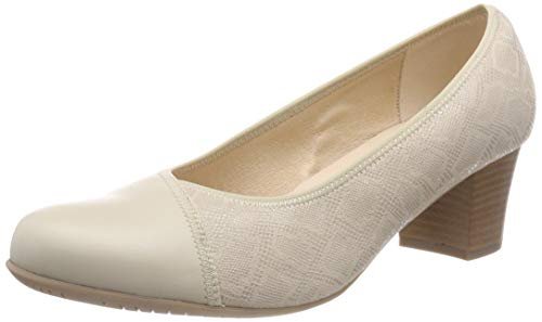 Comfortabel czółenka damskie, białawy - 36 EU