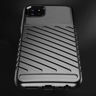 Thunder Case elastyczne pancerne etui pokrowiec Samsung Galaxy A22 5G czarny - Etui i futerały do telefonów - miniaturka - grafika 6