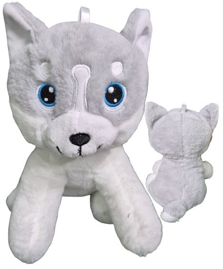 Maskotka Pluszowa PIESEK HUSKY Pluszak Przytulanka Pies Pieski wilk psy 20x20x14