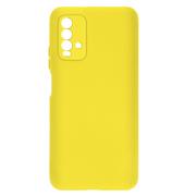 Etui i futerały do telefonów - Tylna obudowa Xiaomi Redmi 9T Semi-Rigid Silicone Soft-Touch Finish żółta - miniaturka - grafika 1