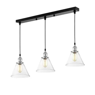 POTRÓJNA LAMPA WISZĄCA LOFT CHROMOWANA NUBI W3 PRO - Lampy sufitowe - miniaturka - grafika 1