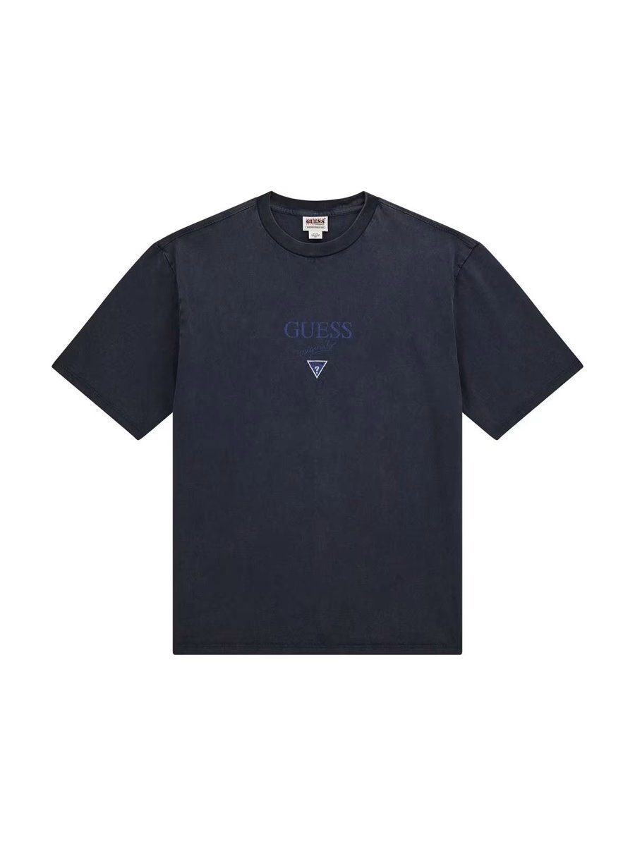 t-shirt uomo guess m4bi13 k8fq4 go vnt triangle jtmu jet black