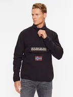 Bluzy męskie - Napapijri Polar NP0A4HMZ Czarny Regular Fit - miniaturka - grafika 1