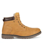 Botki męskie - Trzewiki Lanetti MBS-6997-05 Żółty - miniaturka - grafika 1