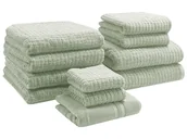 Ręczniki - Komplet 11 ręczników ATAI Bawełna Jasnozielony - miniaturka - grafika 1