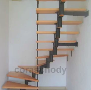 Schody modułowe CORA model Mix extra 00 U-180 14 elementów - Schody strychowe - miniaturka - grafika 1
