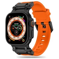 Akcesoria do smartwatchy - Pasek do APPLE WATCH 4 / 5 / 6 / 7 / 8 / 9 / SE / ULTRA 1/2 (44 / 45 / 49 MM) Tech-Protect Delta Pro orange-black - miniaturka - grafika 1