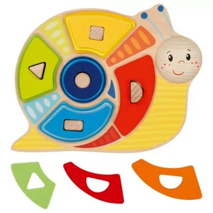 Kolorowy Ślimak Montessori Do Sortowania - Klocki - miniaturka - grafika 1