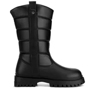 Buty dla dziewczynek - Śniegowce DeeZee CF2968-1 Czarny - miniaturka - grafika 1