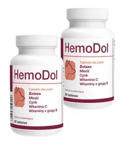 HemoDol 2x90 tabletek - Suplementy i witaminy dla psów - miniaturka - grafika 1