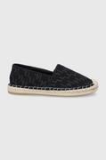 Espadryle damskie - Karl Lagerfeld espadryle KAMINI KL80112.900 kolor czarny - miniaturka - grafika 1