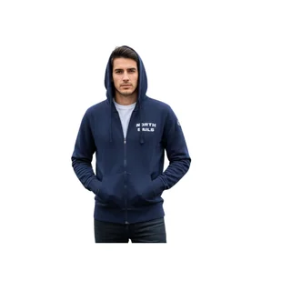 Bluza męska North Sails Hooded Full Zip rozsuwana granatowa z kapturem-S - Bluzy męskie Bluza męska North Sails Hooded Full Zip rozsuwana granatowa z kapturem-S - Bluzy męskie - miniaturka - grafika 1