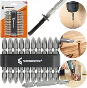 Bity - VERGIONIC ZESTAW DWUSTRONNYCH BITÓW PH2 DO WIERTAREK KOŃCÓWKI 10 szt. - miniaturka - grafika 1