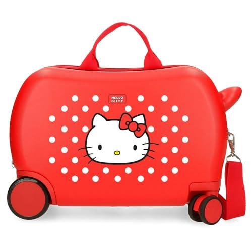 Hello Kitty Castle of Hello Kitty Walizka dziecięca czerwona 45 x 31 x 20 cm twardy ABS 24,6 l 1,8 kg 4 koła bagaż podręczny, Czerwone, walizka dziecięca