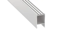 Akcesoria do oświetlenia - Profil aluminiowy Claro do taśm LED - Biały lakierowany - 1m - miniaturka - grafika 1