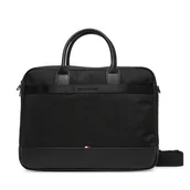 Torby na laptopy - Torba na laptopa Tommy Hilfiger Th Nylon Travel Computer Bag AM0AM13470 Czarny - miniaturka - grafika 1