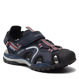 Geox Sandały J Borealis B. B J250RB 014ME C0735 D Navy/Red - Sandały damskie - miniaturka - grafika 1