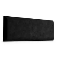 Meble modułowe i akcesoria - Panel Tapicerowany Czarny Wezgłowie 50x15cm - miniaturka - grafika 1