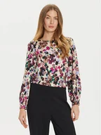 Bluzki damskie - ARTIGLI Bluzka ACBL000452 Kolorowy Regular Fit - miniaturka - grafika 1