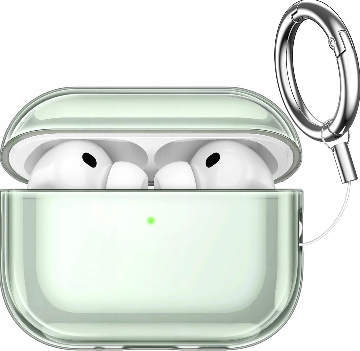 JETech Przezroczysty Etui Osłona dla AirPods Pro 3 (2025) z Brelokiem, Wysoce Przejrzysty Miękki TPU, Odporny na Wstrząsy Ochronny (Przezroczysty Zi..