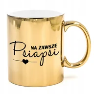 Kubki - KUBEK ZŁOTY BŁYSZCZĄCY Prezent WIELE WZORÓW - miniaturka - grafika 1