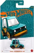 Samochody i pojazdy dla dzieci - Hot Wheels Tooned Volkswagen Golf Mk1 Pearl & Chrome 4/6 Hvx07 - miniaturka - grafika 1