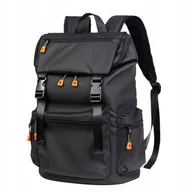 Plecaki szkolne i tornistry - Duży Plecak Miejski Szkolny Podróżny Biznesowy na Laptopa Casual + Port USB - miniaturka - grafika 1