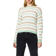 Swetry damskie - Sweter damski Pepe Jeans Margot w paski luźny -L - miniaturka - grafika 1