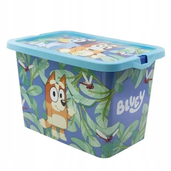 Pojemnik na zabawki do przechowywania Pudełko z pokrywką BLUEY 7 litrów
