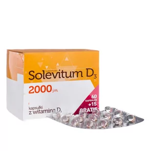 Aflofarm Solevitum D3 2000 75 kapsułek 3186622 - Witaminy i minerały - miniaturka - grafika 1
