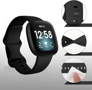 Opaska / Pasek Braders do Fitbit Versa 4 / Fitbit Versa 3 czarny - Akcesoria do smartwatchy - miniaturka - grafika 6