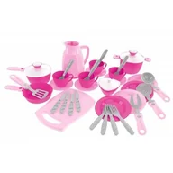 Zabawki AGD - Duży zestaw kuchenny 38e Filiżanki Garnki Patelnia - miniaturka - grafika 1