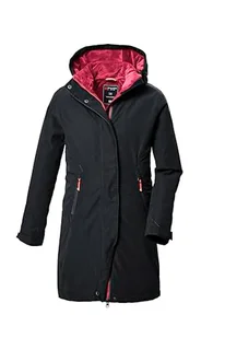 killtec Dziewczęca kurtka funkcyjna/kurtka outdoorowa z kapturem KOW 360 GRLS PRK, czarna, 164, 42149-000 - Kurtki i płaszcze dla dziewczynek - miniaturka - grafika 1