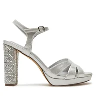 Sandały damskie - Sandały Menbur 25795 Srebrny - miniaturka - grafika 1